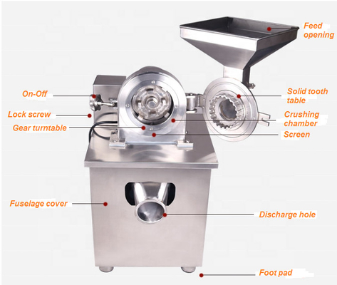 Máy nghiền bột tự động Masala Máy nghiền bột ớt Mài bột